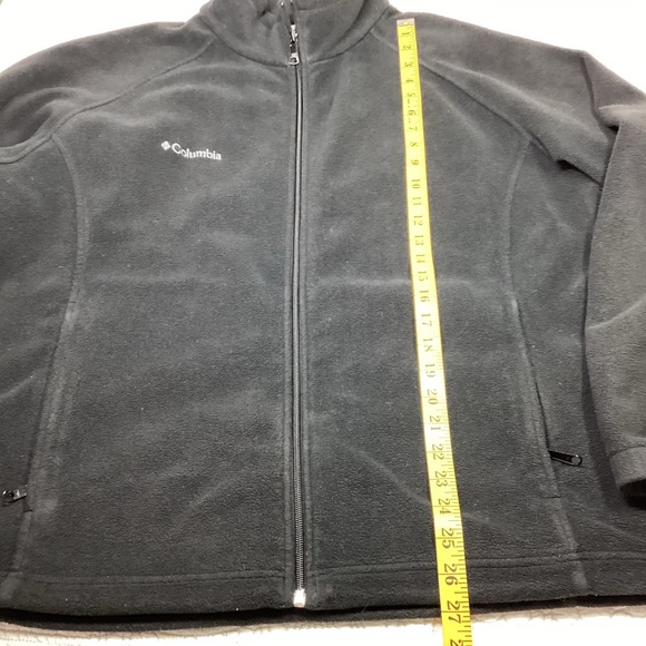 Columbia Fleece Jacket Women’s Size 1X Black Full Zip Pockets Soft Warm - Picture 6 of 9